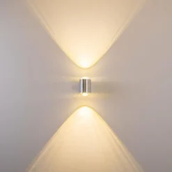 hofstein Lampe de salle de bain Florenz LED Aluminium, 2 lumières