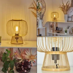 Style Boho-Chic-hofstein Lampe de table Brooker Noir, 1 lumière