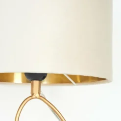 Lampes En Tissu-hofstein Lampe de table Burgueiros Or, 1 lumière