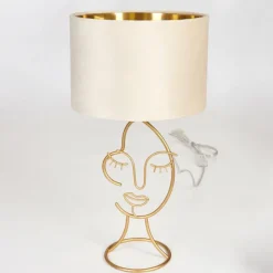 Lampes En Tissu-hofstein Lampe de table Burgueiros Or, 1 lumière