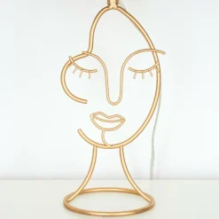 Lampes En Tissu-hofstein Lampe de table Burgueiros Or, 1 lumière