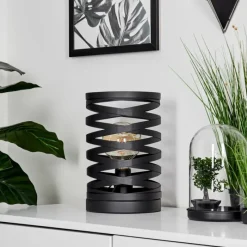 Lampes Industrielles-hofstein Lampe de table Bust Noir, 1 lumière