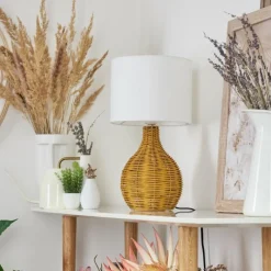 Lampes En Tissu-hofstein Lampe de table Chaniers Écru, 1 lumière