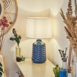 Lampes En Tissu-hofstein Lampe de table Chave Bleu, 1 lumière