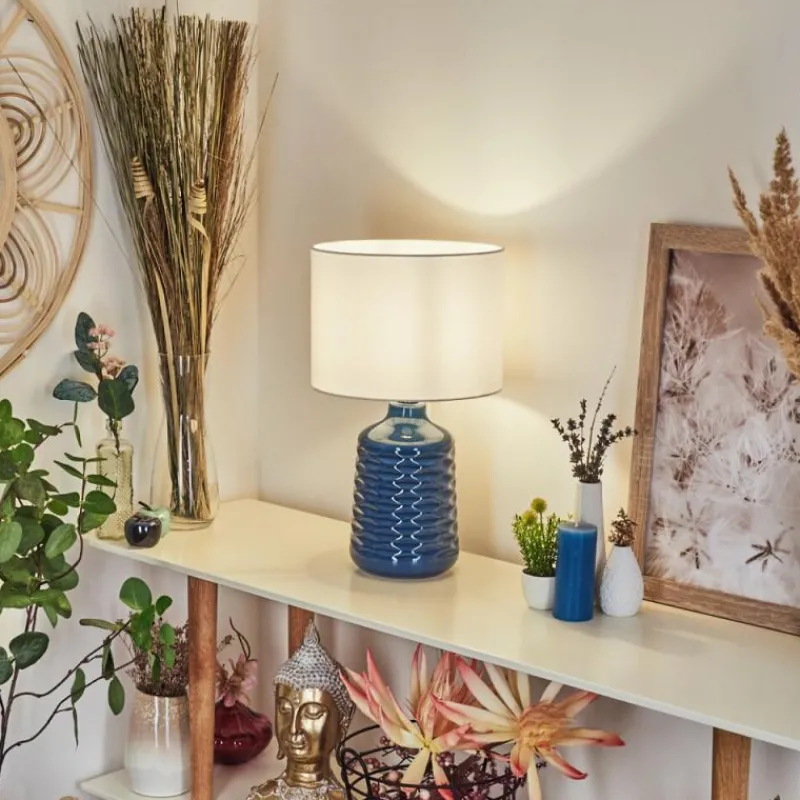Lampes En Tissu-hofstein Lampe de table Chave Bleu, 1 lumière