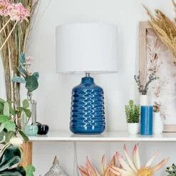 Lampes En Tissu-hofstein Lampe de table Chave Bleu, 1 lumière