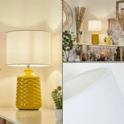 Lampes En Tissu-hofstein Lampe de table Chave Jaune, 1 lumière