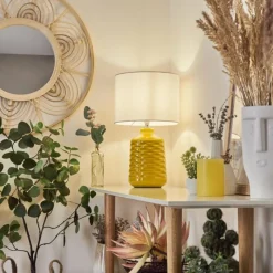 Lampes En Tissu-hofstein Lampe de table Chave Jaune, 1 lumière