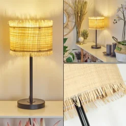 Luminaires Scandinaves-hofstein Lampe de table Chenevrey Noir, 1 lumière