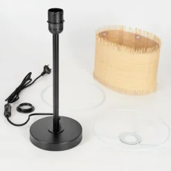 Luminaires Scandinaves-hofstein Lampe de table Chenevrey Noir, 1 lumière