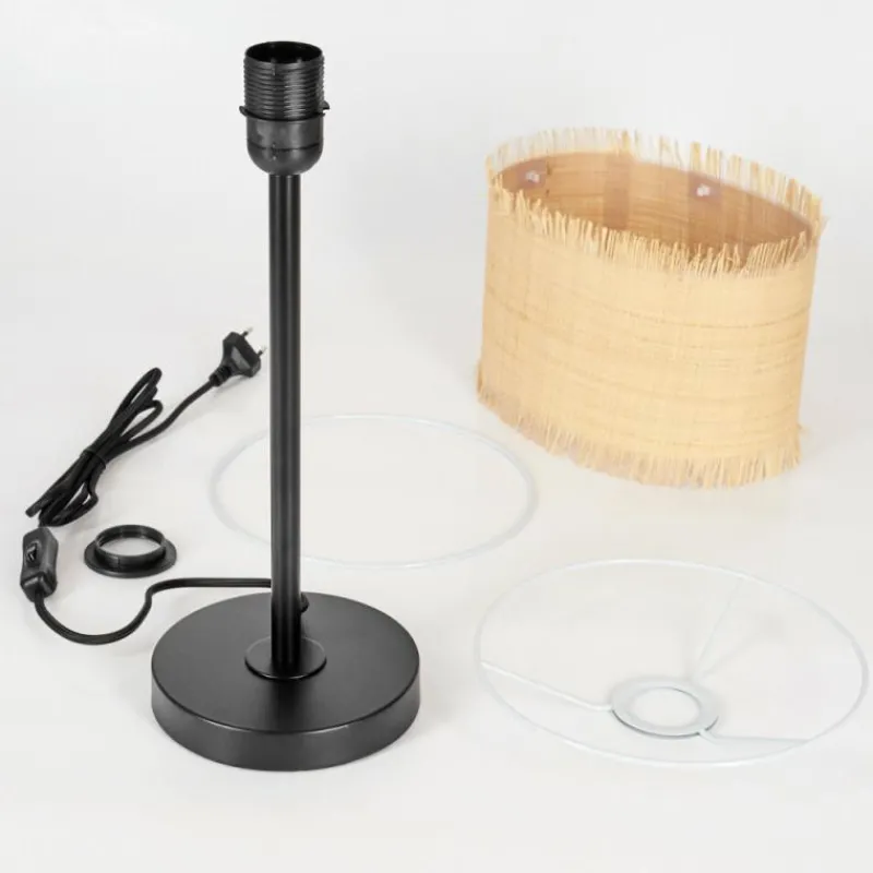 Luminaires Scandinaves-hofstein Lampe de table Chenevrey Noir, 1 lumière