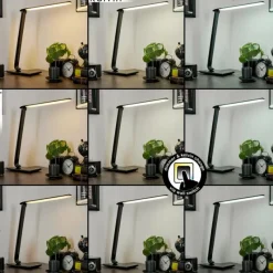 hofstein Lampe de table Chozendo LED Noir, 1 lumière