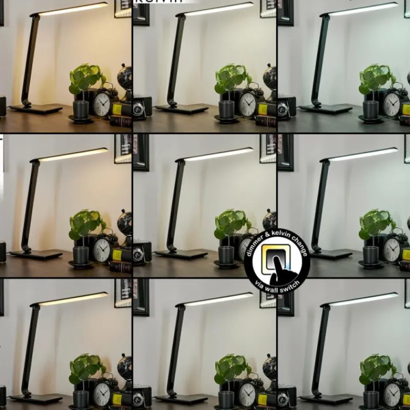 hofstein Lampe de table Chozendo LED Noir, 1 lumière