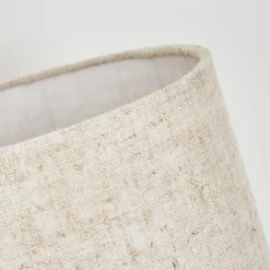 Lampes En Tissu-hofstein Lampe de table Francillon Brun, Chrome, Couleur bois, 1 lumière