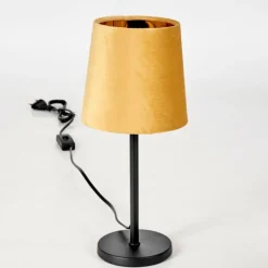 Lampes En Tissu-hofstein Lampe de table Frandina Jaune, Or, 1 lumière