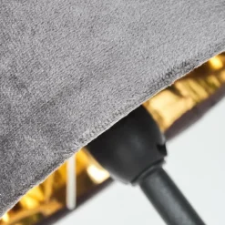 Lampes En Tissu-hofstein Lampe de table Frandina Or, Gris, 1 lumière