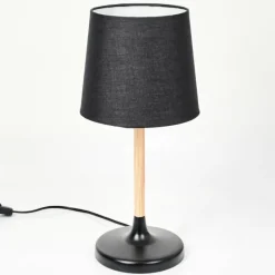 Lampes En Tissu-hofstein Lampe de table Frecheiro Écru, Noir, 1 lumière