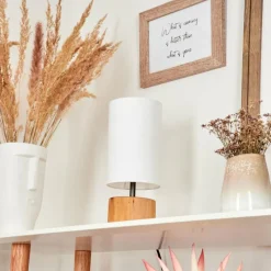 Lampes En Tissu-hofstein Lampe de table Geneva Écru, 1 lumière