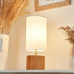 Lampes En Tissu-hofstein Lampe de table Geneva Écru, 1 lumière