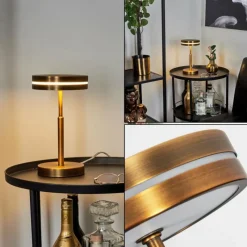 hofstein Lampe de table Huallilemu LED Vieux laiton, 1 lumière