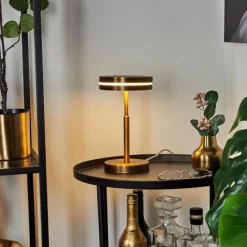 hofstein Lampe de table Huallilemu LED Vieux laiton, 1 lumière