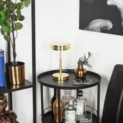 hofstein Lampe de table Huallilemu LED Laiton, 1 lumière* Éclairage Led