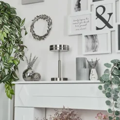 hofstein Lampe de table Huallilemu LED Nickel mat, 1 lumière