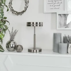 hofstein Lampe de table Huallilemu LED Nickel mat, 1 lumière