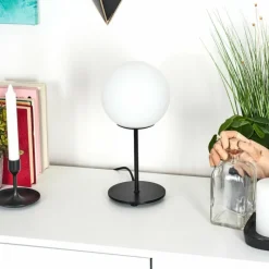 hofstein Lampe de table Karhia Noir, 1 lumière