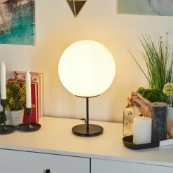 hofstein Lampe de table Karhia Noir, 1 lumière