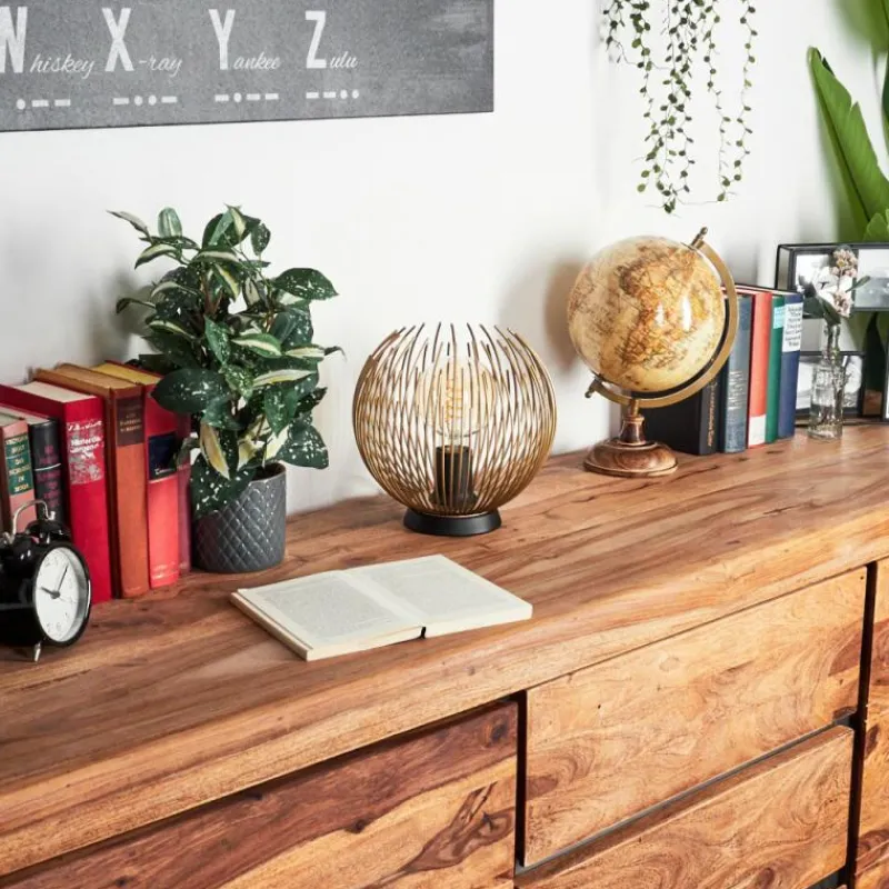 Lampes Dorées-hofstein Lampe de table Keryvaland Or, Noir, 1 lumière