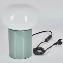 hofstein Lampe de table - kit de 2 Godrie Turquoise, 2 lumières