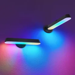 Luminaires Reality Lampe de table - kit de 2 Reality GAME LED Noir, 2 lumières, Télécommandes* Lampes À Poser