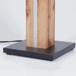 Lampes En Bois-hofstein Lampe de table Kyneton LED Écru, Noir, 1 lumière