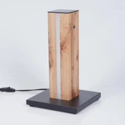 Lampes En Bois-hofstein Lampe de table Kyneton LED Écru, Noir, 1 lumière