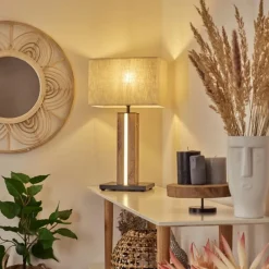 Lampes En Tissu-hofstein Lampe de table Kyneton LED Écru, Noir, 2 lumières