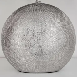 Lampes En Tissu-hofstein Lampe de table Lahnus Chrome, Noir, 1 lumière