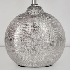 Lampes En Tissu-hofstein Lampe de table Lahnus Chrome, Argenté, 1 lumière