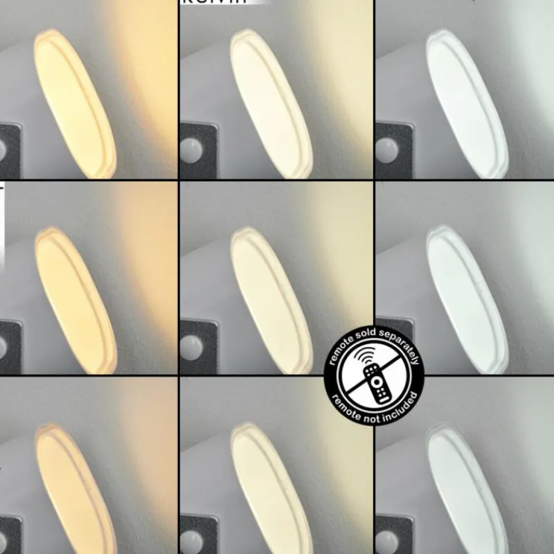 hofstein Lampe de table Ledo Argenté, 1 lumière, Changeur de couleurs