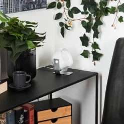 hofstein Lampe de table Ledo Argenté, 1 lumière, Télécommandes, Changeur de couleurs