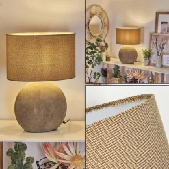 Lampes En Tissu-hofstein Lampe de table Manariz Brun, 1 lumière