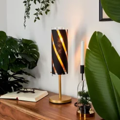 hofstein Lampe de table Maschwanden Or, 1 lumière