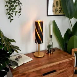 hofstein Lampe de table Maschwanden Or, 1 lumière