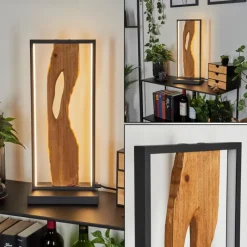 Luminaires Scandinaves-hofstein Lampe de table Nevogilde LED Écru, Noir, 1 lumière