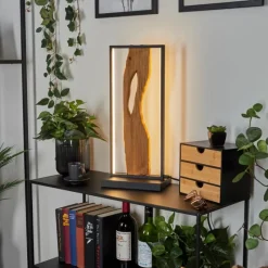 Luminaires Scandinaves-hofstein Lampe de table Nevogilde LED Écru, Noir, 1 lumière