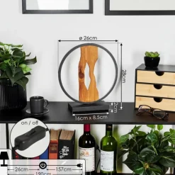 Luminaires Scandinaves-hofstein Lampe de table Nevogilde LED Écru, Noir, 1 lumière