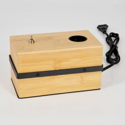 Luminaires Scandinaves-hofstein Lampe de table Noulens Écru, Noir, 1 lumière