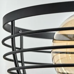 Style Boho-Chic-hofstein Lampe de table Omba Écru, Noir, 1 lumière