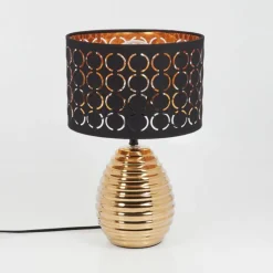 Lampes En Tissu-hofstein Lampe de table Osorno Or, 1 lumière