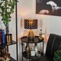 Lampes En Tissu-hofstein Lampe de table Osorno Or, 1 lumière